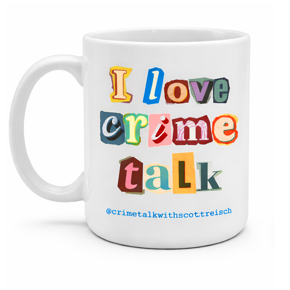 “I Love Crime Talk” Ransom Note Mug