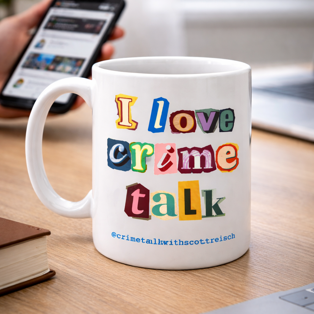 “I Love Crime Talk” Ransom Note Mug
