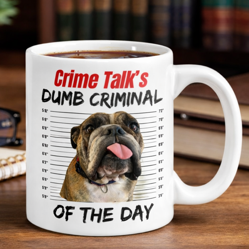 Crime Talk’s “Dumb Criminal of the Day” Mug