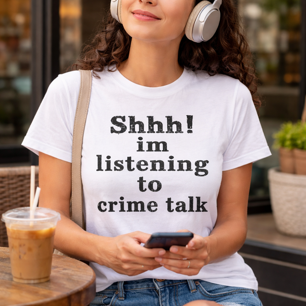 Shhh! I’m Listening to Crime Talk T-Shirt