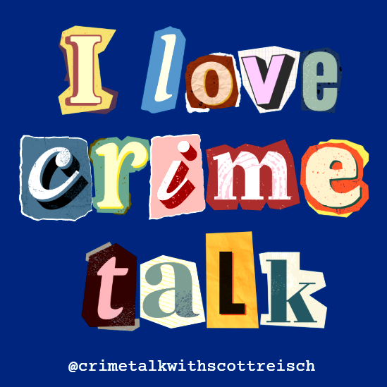I Love Crime Talk Ransom Note Vinyl Sticker